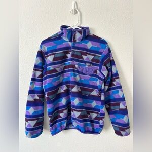 Patagonia Synchilla, Purple, Blue fleece, Women’s S